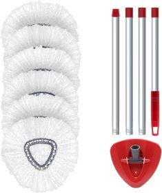 6 Pack O Cedar Spin Mop Replacement Mop HeSpin Mopd, Spin Mop Replacement Microfiber Mop Head
