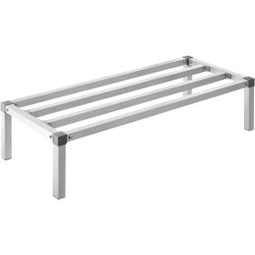 Aluminum Dunnage Rack, 48' x 20' Commercial Food Floor Rack, 12' Off the Floor, 1000 lbs Capacity All-Welded Aluminum Storage Rack